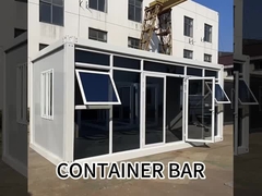 Container da 20 piedi negozio mobile casa prefabbricata piatta confezionata