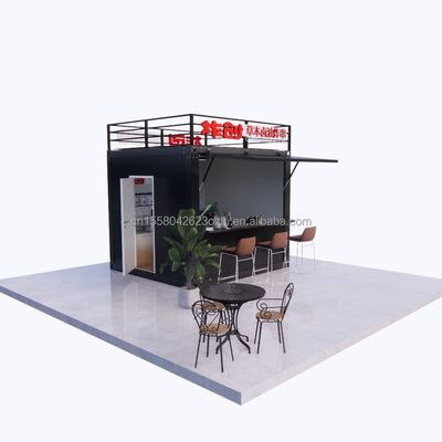 qualità  Chinese Style Logo Design 10ft 20ft Foldable Wooden Container Bar for Professional Business and Hotel fabbrica