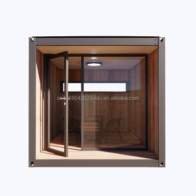 Mini prefabbricato modulare di 10 piedi contenitore di spedizione mobile di piccole dimensioni ufficio con 50/75/100mm Wave Sandwich Panel Pareti