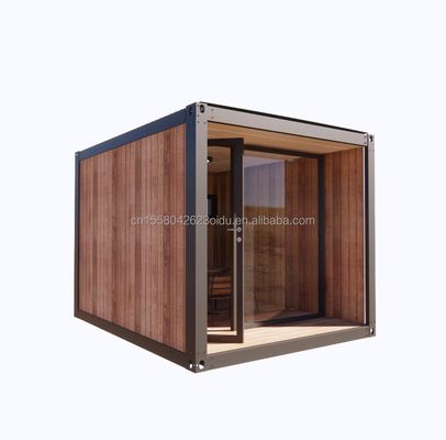 Mini prefabbricato modulare di 10 piedi contenitore di spedizione mobile di piccole dimensioni ufficio con 50/75/100mm Wave Sandwich Panel Pareti