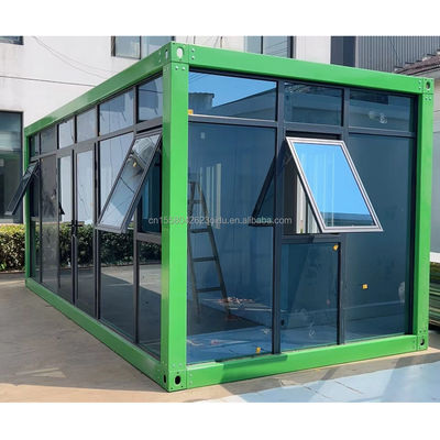 Contenitore di casa portatile pieghevole di design moderno per negozi e uffici prefabbricati di piccole dimensioni da 20 o 40 piedi
