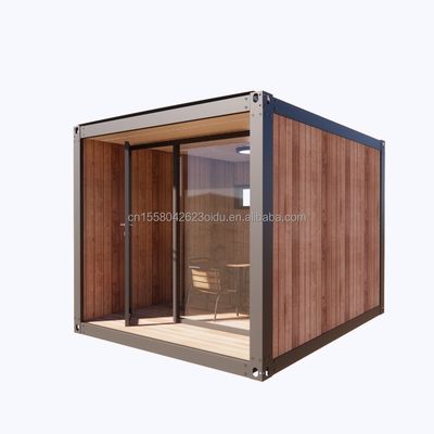 Mini prefabbricato modulare di 10 piedi contenitore di spedizione mobile di piccole dimensioni ufficio con 50/75/100mm Wave Sandwich Panel Pareti