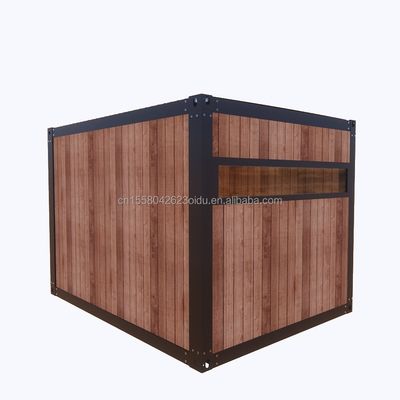 Mini prefabbricato modulare di 10 piedi contenitore di spedizione mobile di piccole dimensioni ufficio con 50/75/100mm Wave Sandwich Panel Pareti