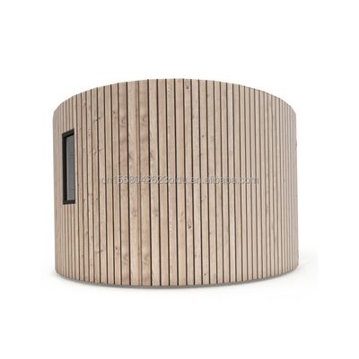 Colore personalizzato tubi quadrati in acciaio galvanizzato struttura principale casa rotonda in legno prefabbricata giardino albergo casa in legno