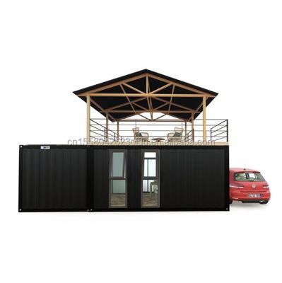Contenitore per la casa verde di progettazione a tronchi con casa modulare prefabbricata intelligente e vetro in alluminio