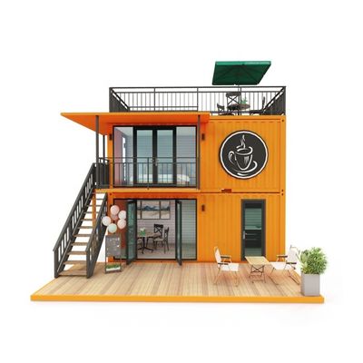 Altri pannelli a parete 50/75/100mm Wave Sandwich 20FT 40FT Prefabbricato Mini Pop-up Shop Container Caffe/Bar/Fast-food