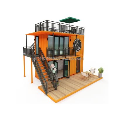 Altri pannelli a parete 50/75/100mm Wave Sandwich 20FT 40FT Prefabbricato Mini Pop-up Shop Container Caffe/Bar/Fast-food
