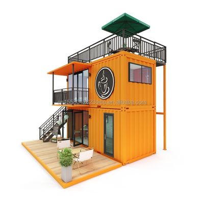 Altri pannelli a parete 50/75/100mm Wave Sandwich 20FT 40FT Prefabbricato Mini Pop-up Shop Container Caffe/Bar/Fast-food