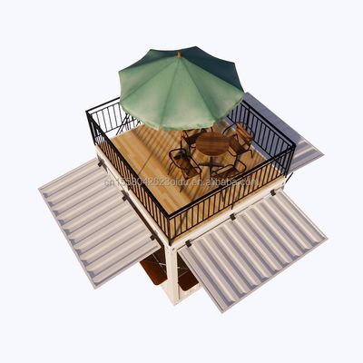 10 ft 20 ft Mobile Container Tubbi quadrati in acciaio galvanizzato per supermercati Customized Mobile Store Pop-Up Coffee Bar