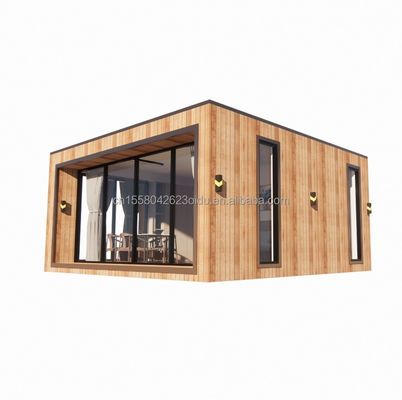 Casa di container prefabbricata di costruzione rapida con tubi quadrati in acciaio galvanizzato e pannello sandwich a onde da 50/75/100 mm