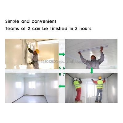Colore personalizzato 10ft Mobile Tiny House on Wheels Arredato Prefabbricato Modulare Acciaio Panello Sandwich Hotel Miglior Valore