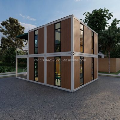 Mini case Mini case Case in container per ufficio Showroom e ristorante in Pakistan Panello sandwich Case prefabbricate da 20 piedi