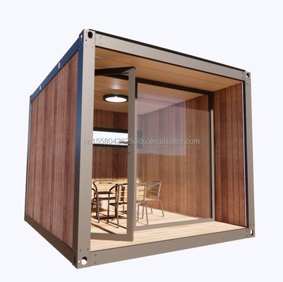 Casa da giardino in legno in plastica da 10 piedi Contenitore Mobile Sala di attività in legno Mini ufficio ufficio in legno a colori personalizzati