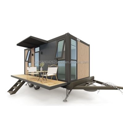 Hotel 20ft o 40ft Mobile Outdoor Container Bar Coffee Shop al secondo piano con Outdoor Design e Ruote