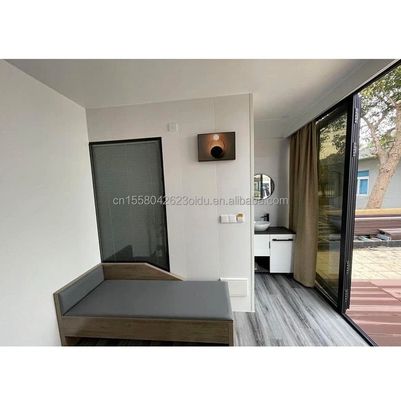 Colore personalizzato Contenitore moderno Mini vacanza Camera capsula Una camera da letto Struttura in acciaio Hotel progettato con stile moderno