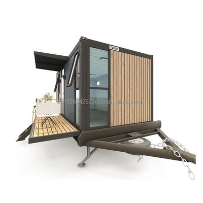 20 piedi o 40 piedi Casa container completamente attrezzata su ruote con design moderno e materiale sandwich panel