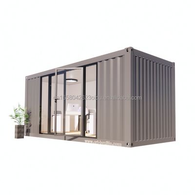 Hotel 20ft Modulare Prefabbricato Container House con grande solare di vetro unilaterale e finestre in alluminio