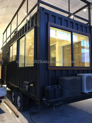 Moderno design Customized Color Steel Fabricato Installazione rapida Case modulari prefabbricate su ruote per camper mobile