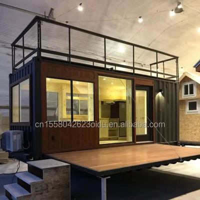 Moderno design Customized Color Steel Fabricato Installazione rapida Case modulari prefabbricate su ruote per camper mobile