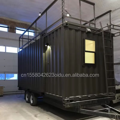 Moderno design Customized Color Steel Fabricato Installazione rapida Case modulari prefabbricate su ruote per camper mobile