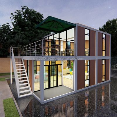 20ft/40ft Easy Move Prefabbricato Flat Pack Container Parete 50/75/100mm Wave Sandwich Panel