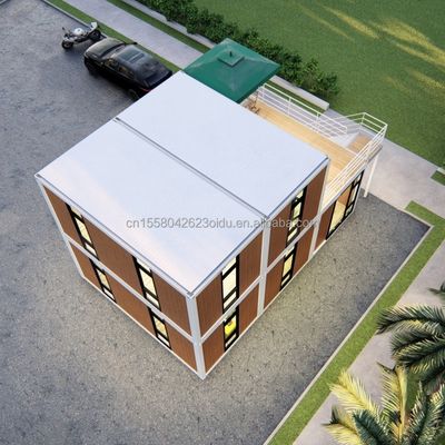 20ft/40ft Easy Move Prefabbricato Flat Pack Container Parete 50/75/100mm Wave Sandwich Panel