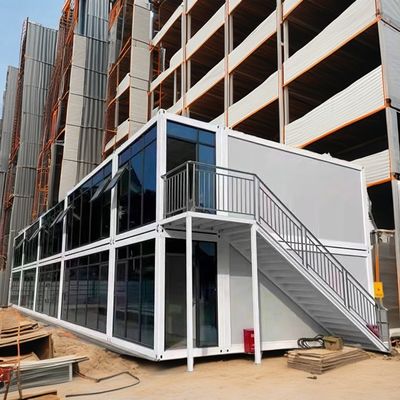 Tubi quadrati in acciaio galvanizzato Struttura principale colore personalizzato 20ft Casa container Prefabbricata ufficio temporaneo/negozio/villa
