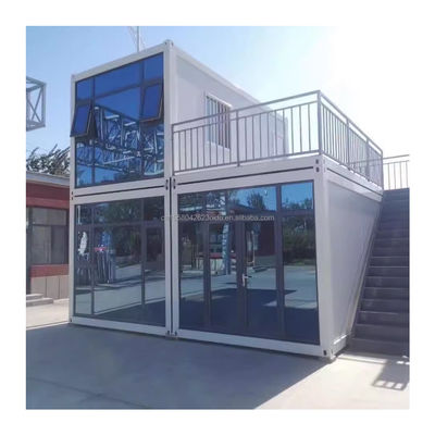 Tubi quadrati in acciaio galvanizzato Struttura principale colore personalizzato 20ft Casa container Prefabbricata ufficio temporaneo/negozio/villa