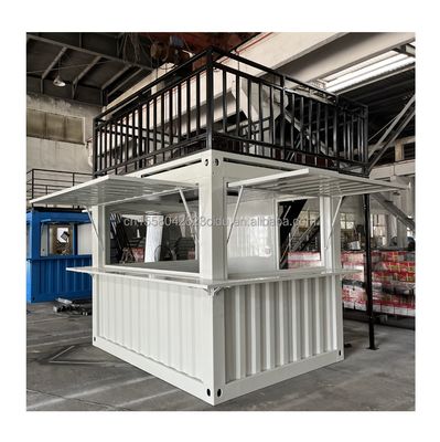 Australian Standards Mobile Store Customized 10 Foot 20 Foot Mobile Container Pop-Up Coffee Bar con finestre in alluminio