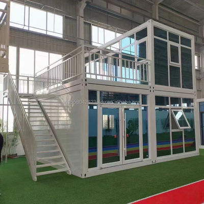 Tubi quadrati in acciaio galvanizzato Struttura principale colore personalizzato 20ft Casa container Prefabbricata ufficio temporaneo/negozio/villa