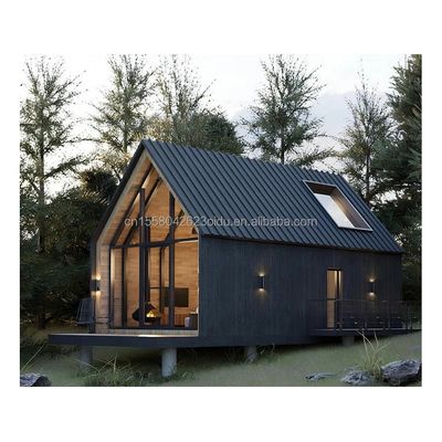 Moderno design Piccola casa su ruote Materiale in acciaio Campeggio esterno Kit di costruzione giardino con pannello sandwich ondulato 50/75/100mm