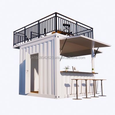 Australian Standards Mobile Store Customized 10 Foot 20 Foot Mobile Container Pop-Up Coffee Bar con finestre in alluminio