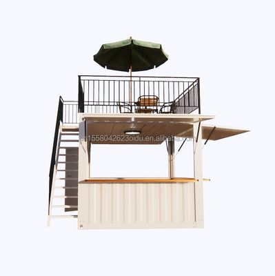 Australian Standards Mobile Store Customized 10 Foot 20 Foot Mobile Container Pop-Up Coffee Bar con finestre in alluminio