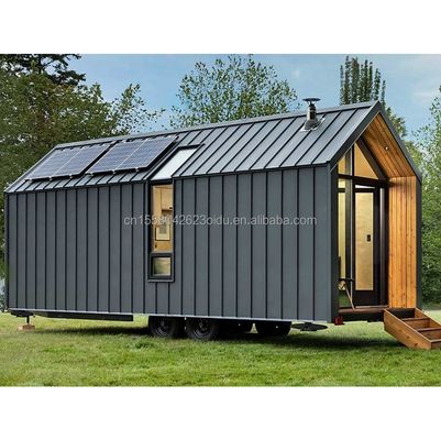 Moderno design Casa prefabbricata muro 75mm Wave Sandwich pannello 20ft contenitore pieghevole casa su ruote