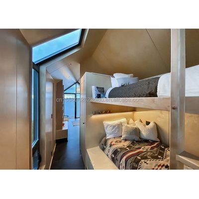 Moderno design Casa prefabbricata muro 75mm Wave Sandwich pannello 20ft contenitore pieghevole casa su ruote