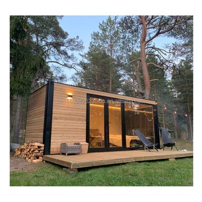 Cina Design Stile UE 20ft Case in legno Giardino Case prefabbricate Moderne casa prefabbricata di lusso Struttura in acciaio
