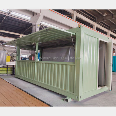 Parco Container House Case prefabbricate eleganti per il concetto di chiosco unico 10ft 20ft cucina contenitore bar caffè