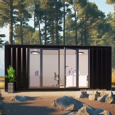 All'aria aperta e famiglia Hotel 2 camere da letto Prefabbricato Acciaio Container House con Galvanizzato Acciaio piegatura 180g Flat Pack