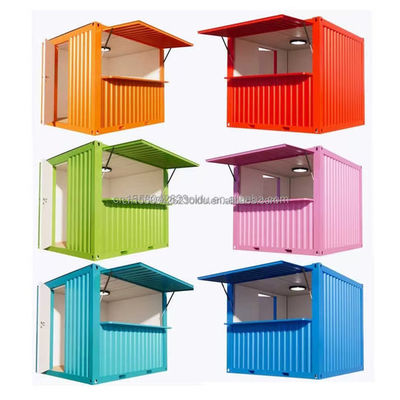 Parco Container House Case prefabbricate eleganti per il concetto di chiosco unico 10ft 20ft cucina contenitore bar caffè