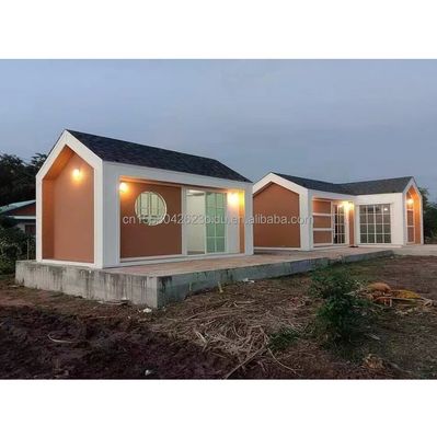 Edilizia rapida contenitori Case per vacanze e case agricole Tre camere da letto Parete 50/75/100mm Wave Sandwich Panel