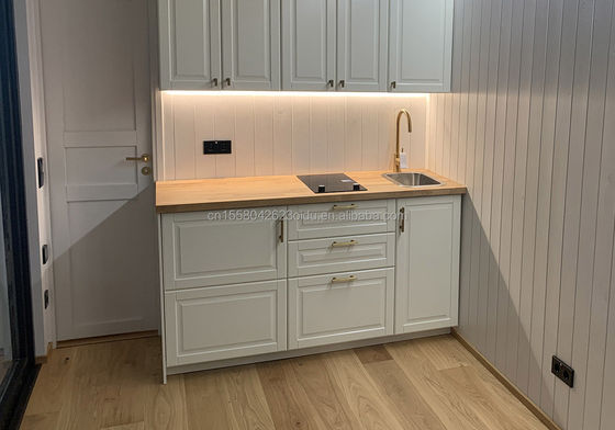 Flat Pack Container Casa da caffè stile lussuoso Studio in legno Flat Packaging per 20ft Garden Hotel Mobile House