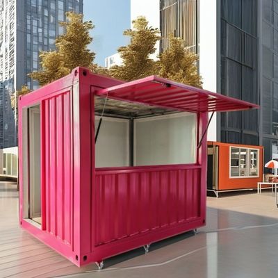10ft Mini Pop-up Container House per bar bar fast food ristorante negozio di convenienza chiosco o materiale vetrina stand