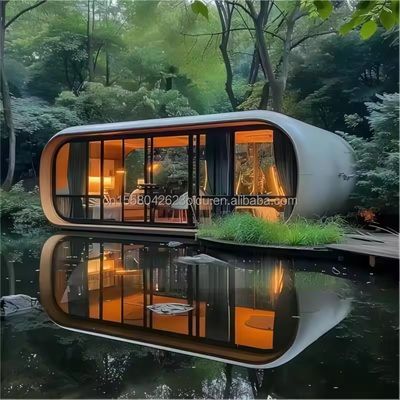 EU 20FT Casa prefabbricata residenziale moderna per vivere in contenitori eleganti in hotel o resort