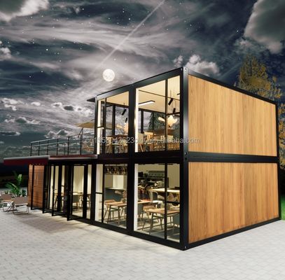 Casa prefabbricata in legno di lusso da 20 piedi con 4 camere da letto contenitore espandibile casa pannello sandwich ufficio hotel all'aperto