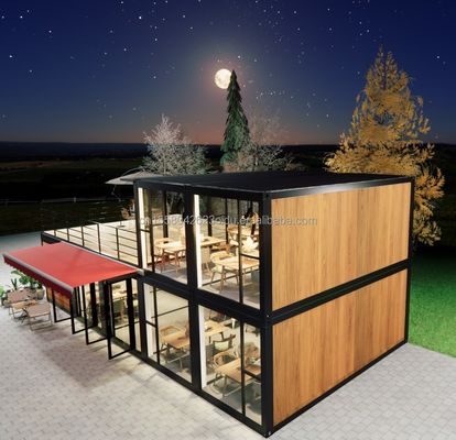 Casa prefabbricata in legno di lusso da 20 piedi con 4 camere da letto contenitore espandibile casa pannello sandwich ufficio hotel all'aperto