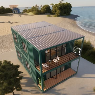 Casa di contenitori a due piani personalizzabile per vacanze al mare