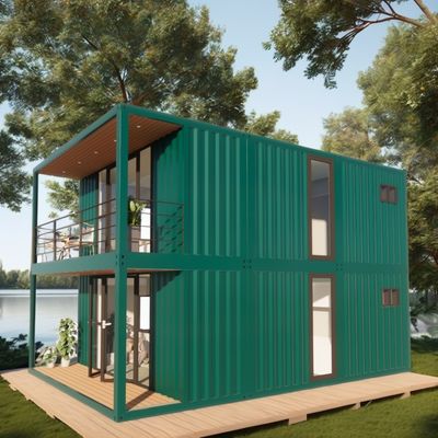 Casa di contenitori a due piani personalizzabile per vacanze al mare
