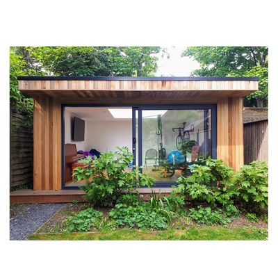 Camere da sole prefabbricate Case in vetro Casa in contenitore in legno espandibile con design espandibile