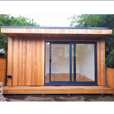 Camere da sole prefabbricate Case in vetro Casa in contenitore in legno espandibile con design espandibile