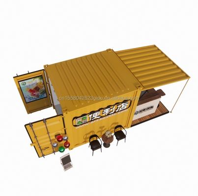 Colore personalizzato Facilità di installazione Case prefabbricate 10 piedi Contenitori di vita a pacco piatto per mangiare all'interno di case modulari